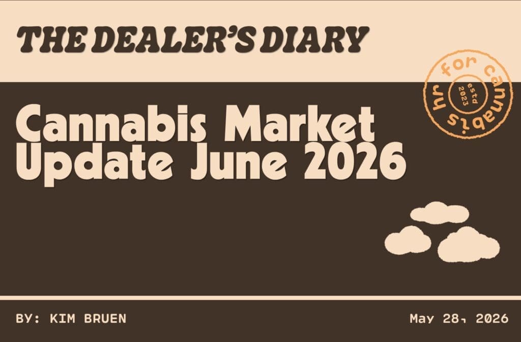 Cannabis market update June 2026 blog card from Zen Den Dealer's Diary covering events, DEA deadline, and state moves